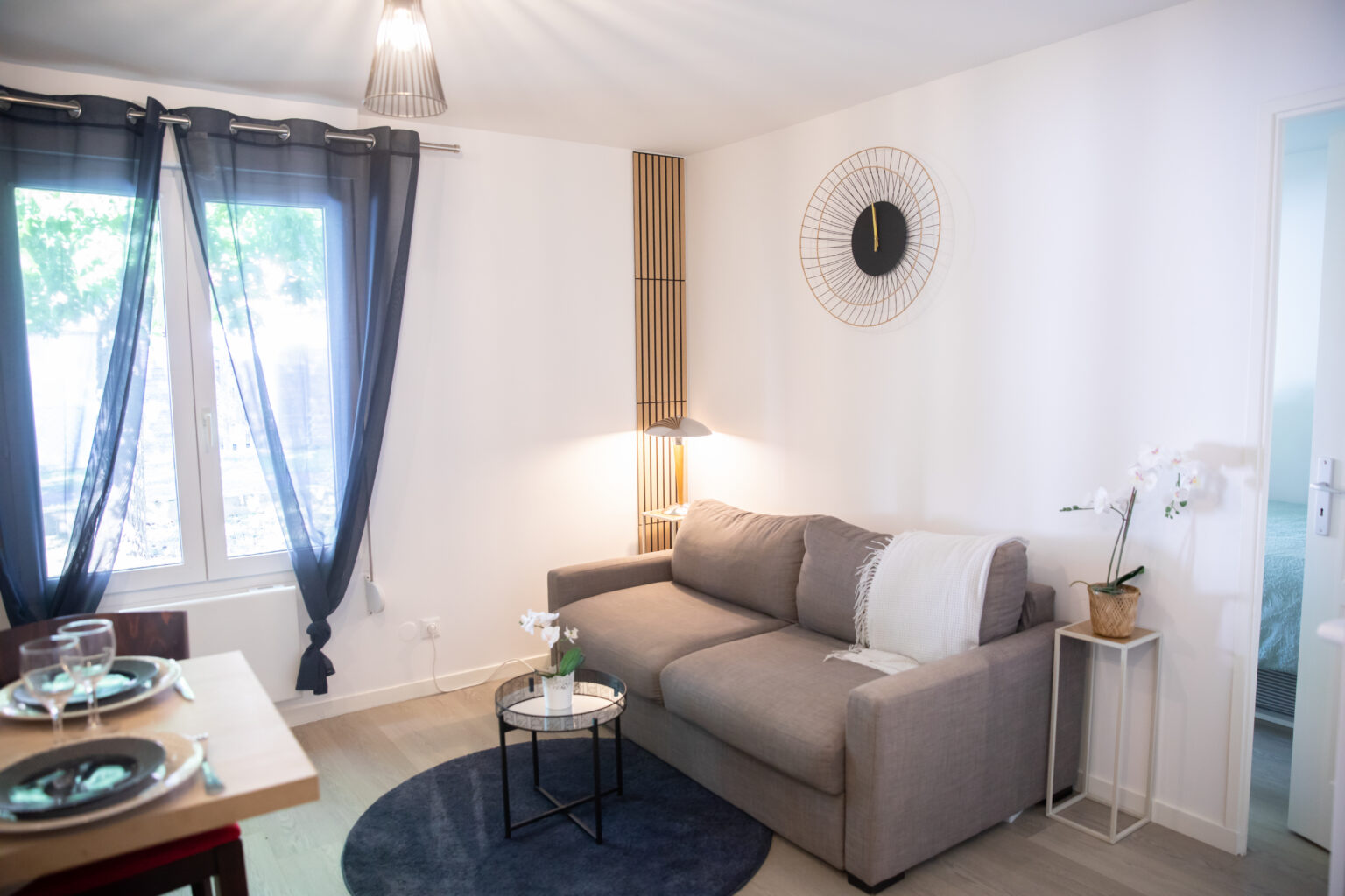 Salon de l'appartement Opale – Les Nids Tranquilles, Le Châtelet-en-Brie