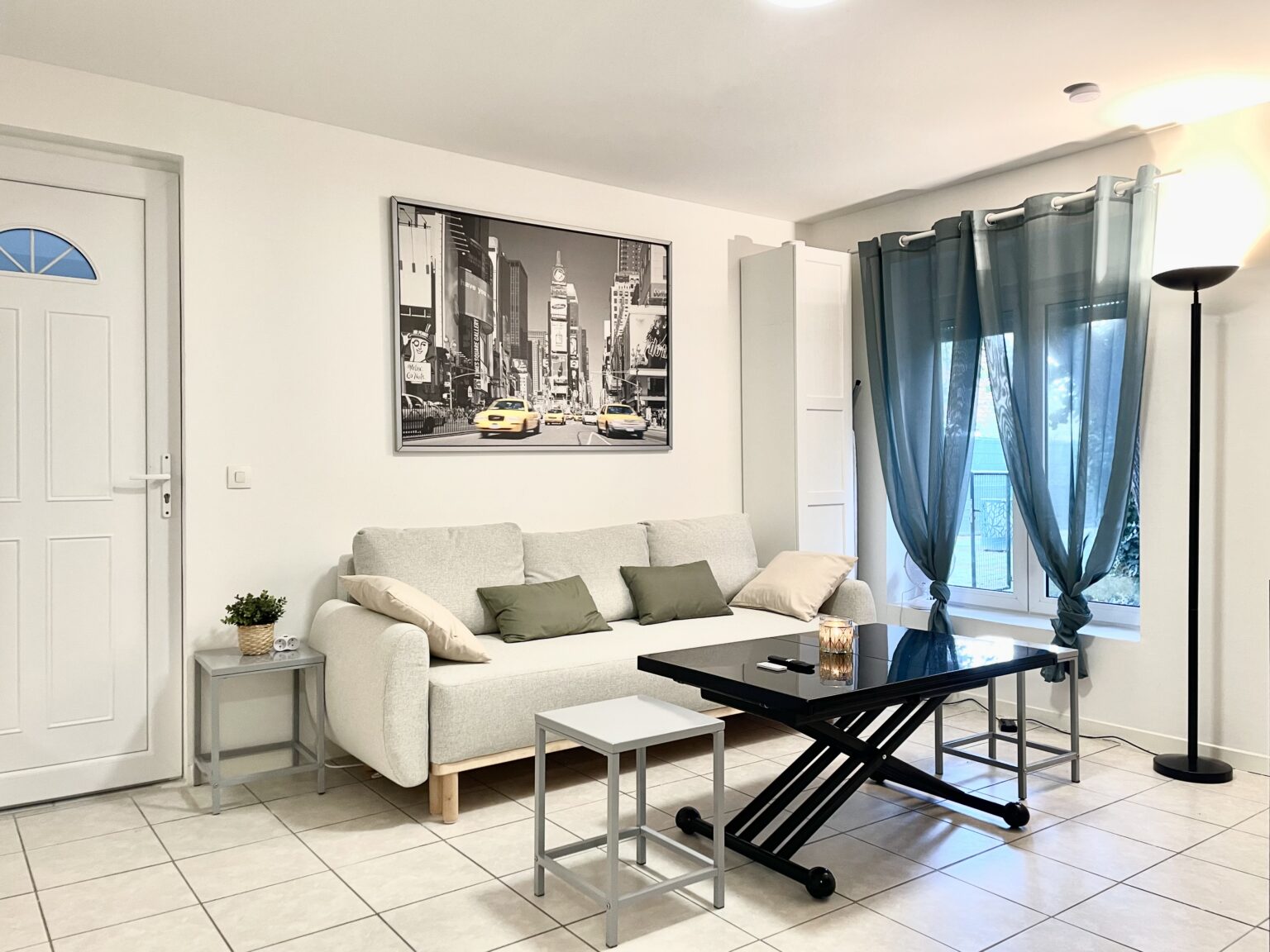 Salon de l'appartement Agate – Les Nids Tranquilles, Le Châtelet-en-Brie